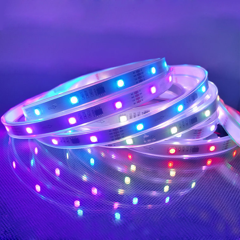 DC12V WS2818(Update WS2811) 5050SMD RGB, Breakpoint-continue,150 LEDs Addressable Digital Strip Lights, Waterproof Dream Color Programmable Flexible LED Ribbon Light, 5m/16.4ft per Roll DC12V WS2818(Update WS2811) 5050SMD RGB, Breakpoint-continue,150 LEDs Addressable Digital Strip Lights, Waterproof Dream Color Programmable Flexible LED Ribbon Light, 5m/16.4ft per Roll